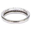 PonteVecchio K18WG 0,83 ct Diamentowy 3-rzędowy Pierścionek Half Eternity pierścionek Białe złotoUżywany