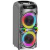 Caixa de Som Bluetooth Portátil 100W Grande Potente Boombox Sem Fio Emparelhamento TWS Som Estéreo Alto Graves Profundos Caixas de Som Grandes para Festa com Subwoofer Luzes LED