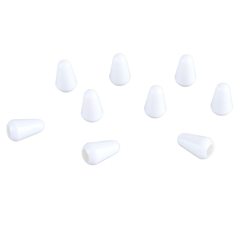 20PCS Plastic Guitar Switch Tips White/Yellow/Black Switch Knob Cap Guitar Accessories