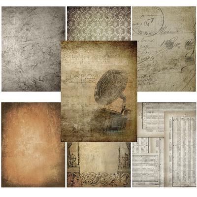 14 Sheets Rose Craft Paper Pads Cutting Dies Art Retro  Background Origami Scrapbooking Card Making