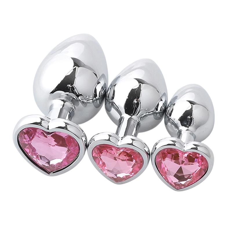 Anal Plug Metal Heart Butt Plug For Beginner Masturbation Stimulator Anal Sex Toy For Women Dildo Men Prostate Massager