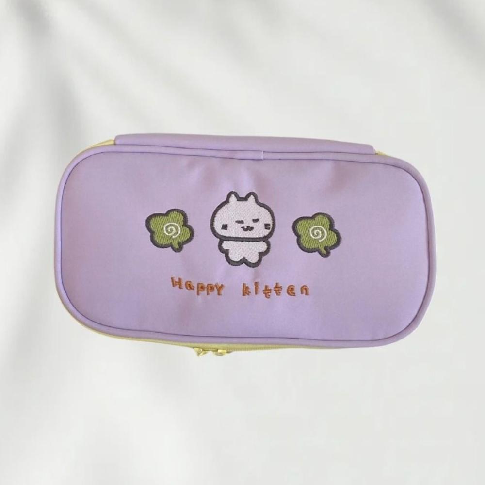 Large Capacity Cartoon Pencil Case Cosmetics Storage Makeup Bag Stationery Storage Bag  Student