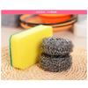 Stainless Steel Scrubber Sponge Set 3pcs 304 Grade Kitchen Cleaning Tools Pots Pans Dishes