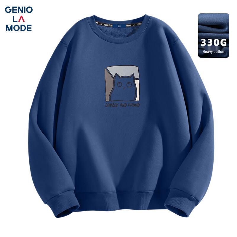 

GENIOLAMODE Men s Graphic Print Crewneck Sweatshirt 3XL