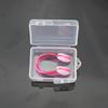 1Pc Swimming Nose Clip with Storage Case Silicone Waterproof Swim Training Protector