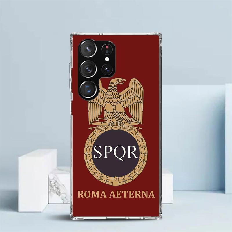 SPQR Roman Imperial Legionv Soft Cover for Samsung Galaxy S25 Edge S26 S24 S23 Ultra Phone Case S22 S21 Plus S20 FE Print Patter