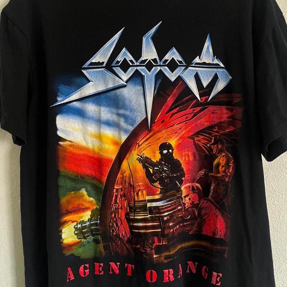 Sodom agent orange футболка тур рок короткий рукав рубашка VK01622 Унисекс футболка S