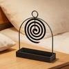 Metal Mosquito Coil Holder Anti-Mosquito Ornaments Mosquito Repellent with Tray Mosquito Incense Rack Home Indoor Bedroom Decor