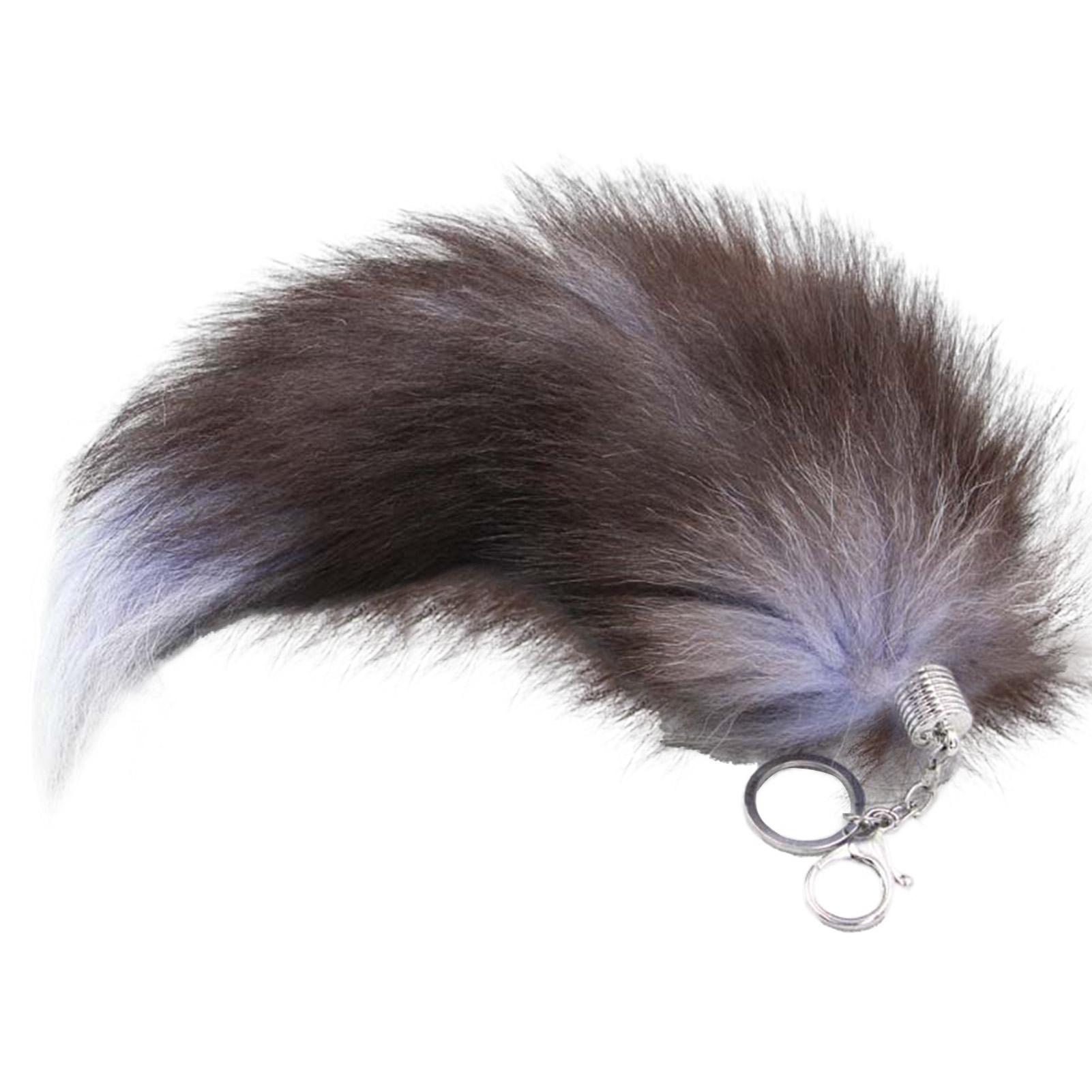 

-Fur Fluffy Keychain Pendant Simulated Fur Design Soft Touch Hold Pendant For Students Backpack Decoration