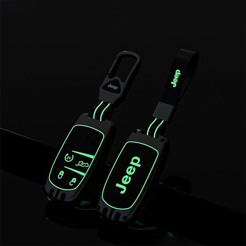 Zinc Alloy Silicone Car Smart Key Case Cover For Jeep Grand Cherokee WK2 KL Wrangler JK BU MP Patriot Renegade Commander Compass