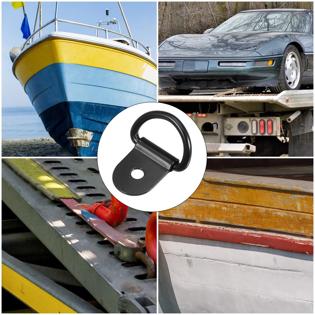 X AUTOHAUX D-Ring Tie Down Anchor D-Ring Anchor Lashing Rings for Trailer Truck Boat