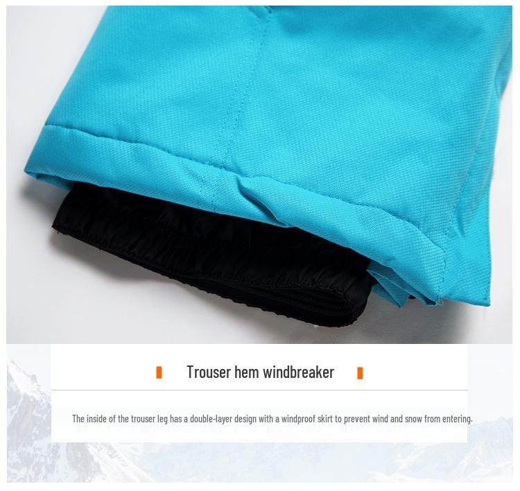 Winter Ski Bib Pants: Windproof, Waterproof, Breathable, and Insulated for Men and Women