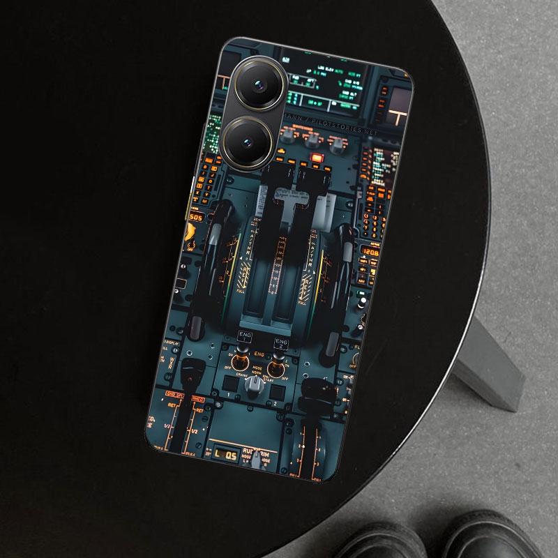 

Aviation Aeroplane Pilot Cockpit Phone Case Cover for Xiaomi Poco X6 X5 X7 Pro F7 Ultra Redmi 15C 15 13C 13 12C 12 10C 10 10A 9C Redmi 15C 4G