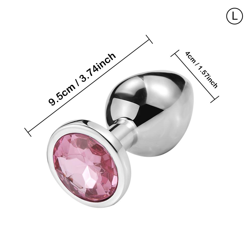 S/M/L Metal Anal Plug Butt Plug Sex Toy Butt Toy for Women Men Couples Gay Adult Game Masturbator Anal Diamond Sex Shop