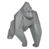 Origami Gorilla Figurine Gray