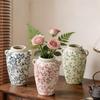 Blue & White Retro Porcelain Vase for Living Room Decor – Ideal for Fresh or Dried Flowers