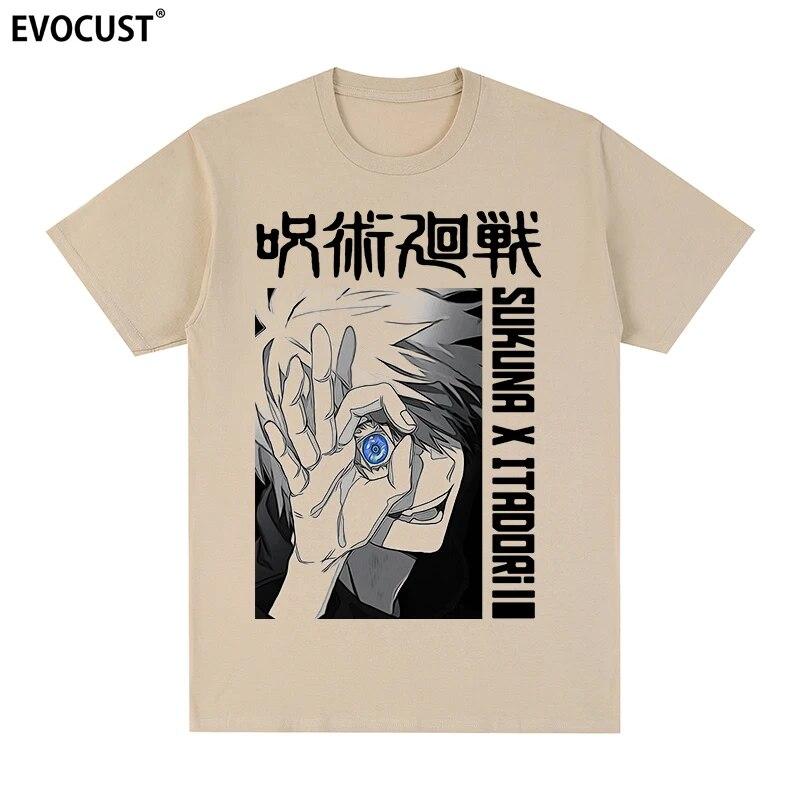 Jujutsu Kaisen Vintage Satoru Gojo koszulka bawełniana koszulka unisex nowa koszulka damska topy
