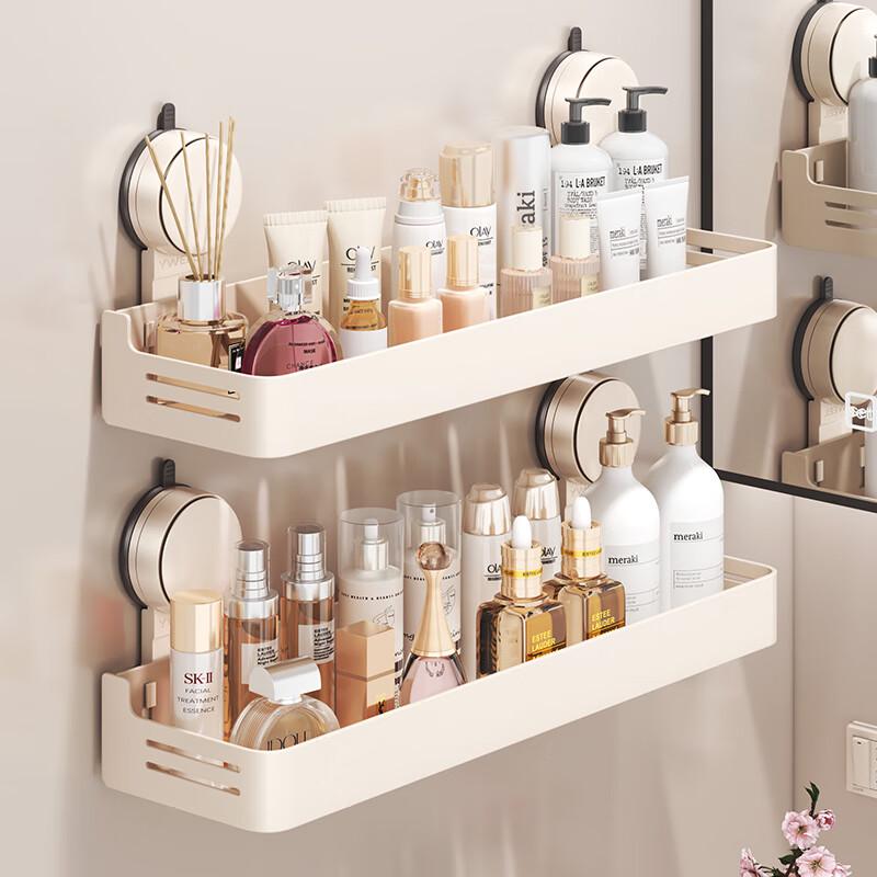 YIWEI No-Drill Suction Bathroom Storage Shelf