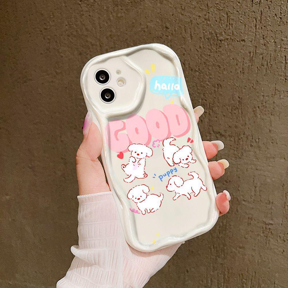 Letter Puppy Suitable for iPhone17promax Phone Case Apple 15/16 Wave 14 Premium 13 Case
