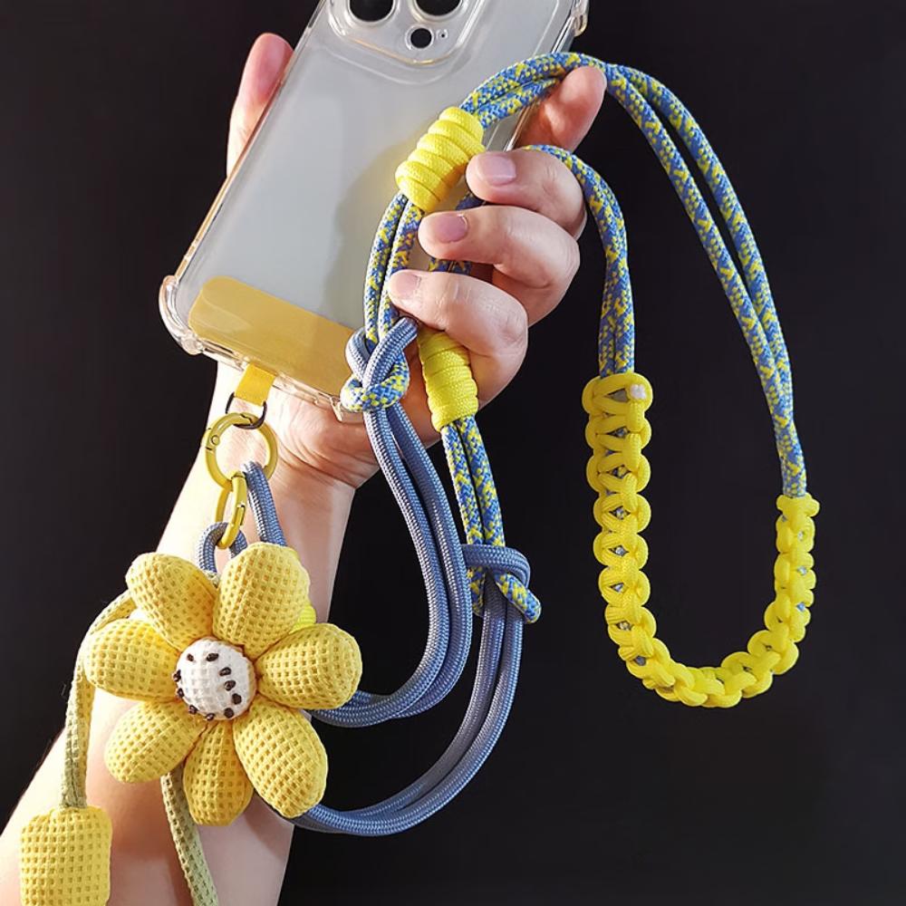 Creative Cartoon Mobile Phone Universal Lanyard Crossbody Long Rope Lanyard Rope Cartoon Decorative Pendant Accessories