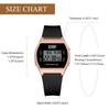 Sports Watch Silicone Digital Waterproof LED Alarm Stopwatch Men Women Cute Fashion Quartz Watch - Birthday Christmas Valentine's Day White Day Gift