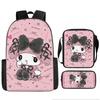 School Bag Student Backpack Cute Girl Lightweight Backpack Large Capacity Three-Piece Backpack