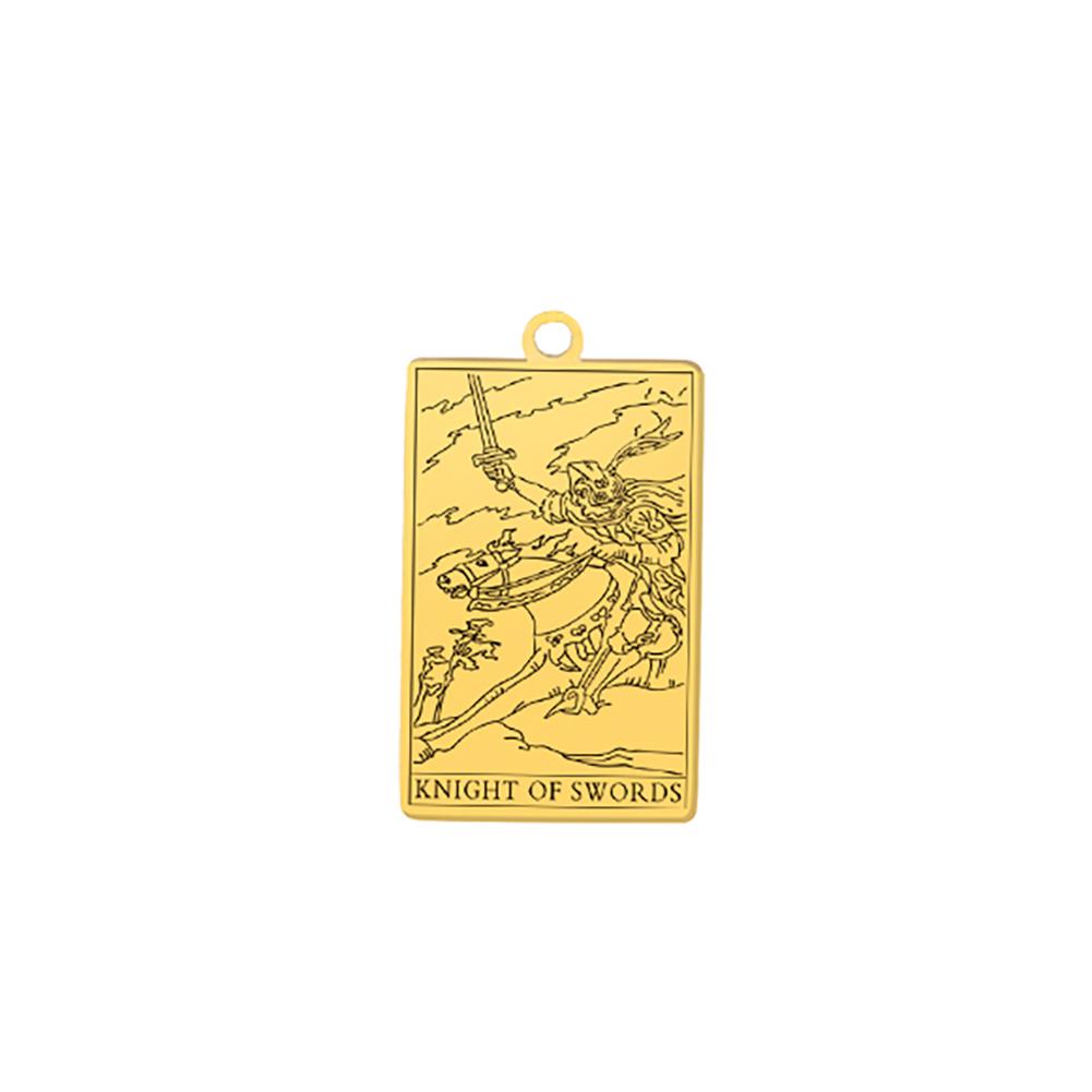 Suit of Pentacles Tarot Cards Vintage Amulet Pendant for Necklaces Suit of Swords Traditional Tarot Art Minor Arcana Wholesale