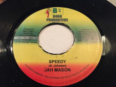 7inch Record JAH MASON - Speedy NONE Bobo Production Jamaica Reggae, Ska & Dub Used