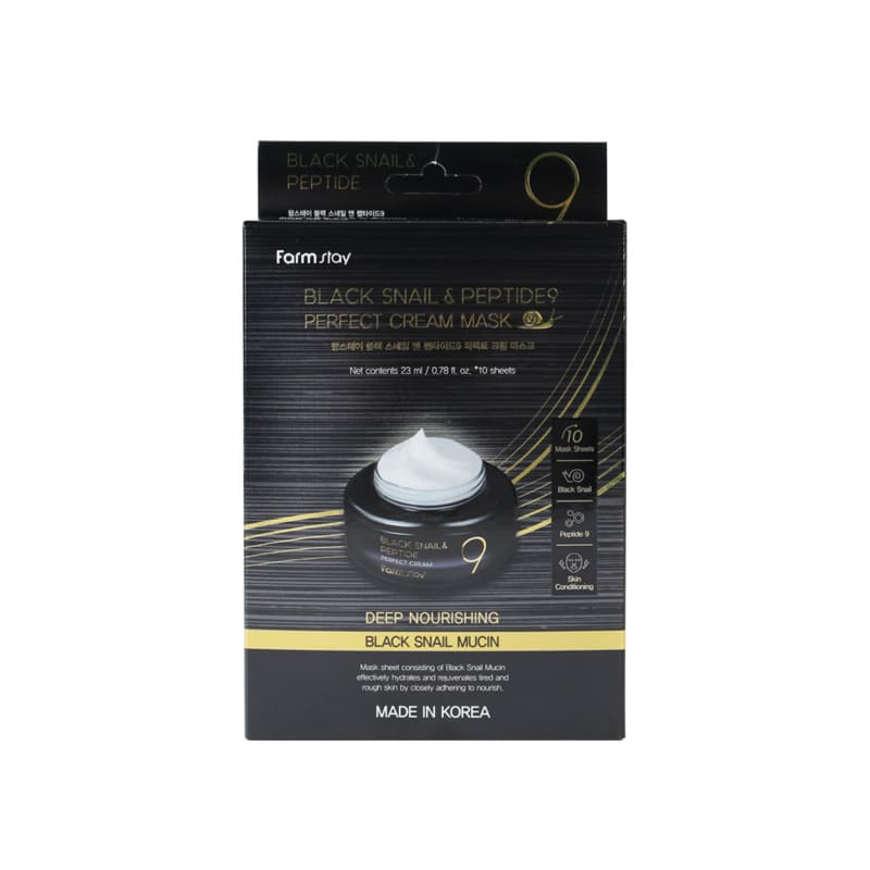 Black Snail & Peptide 9 Perfect Cream Mask 23ml (10 sheets)