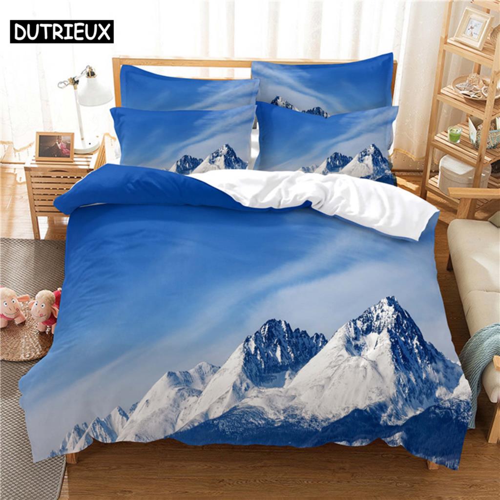 Comforter 3D Digital - Printed Beautiful Scenery - Themed Queen - Sized With Fashionable Design