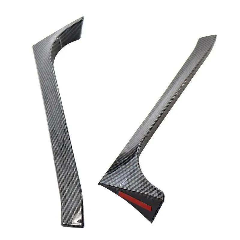 Rear Window Side Spoiler Canard Splitter Trim 2Pcs for Golf 6 Mk6 2009 2013 Plastic Carbon Fiber Look Material