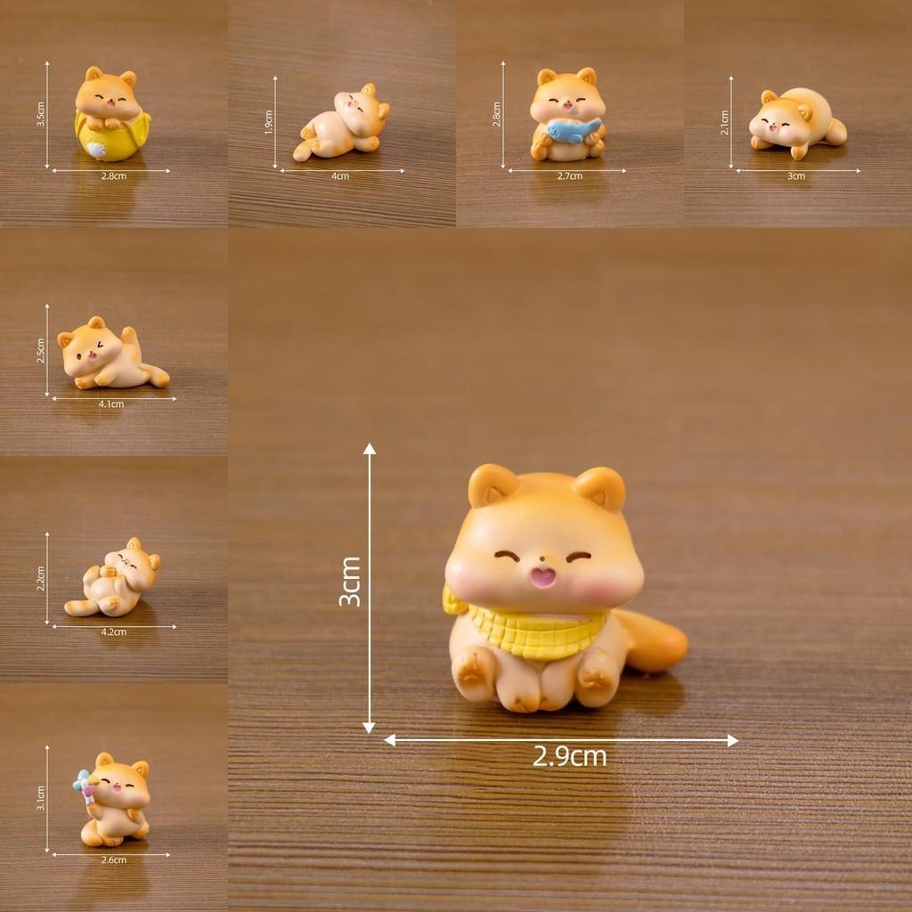 Creative Resin Fat Cat Figurine Blind Box Cute Desk And Car Decoration