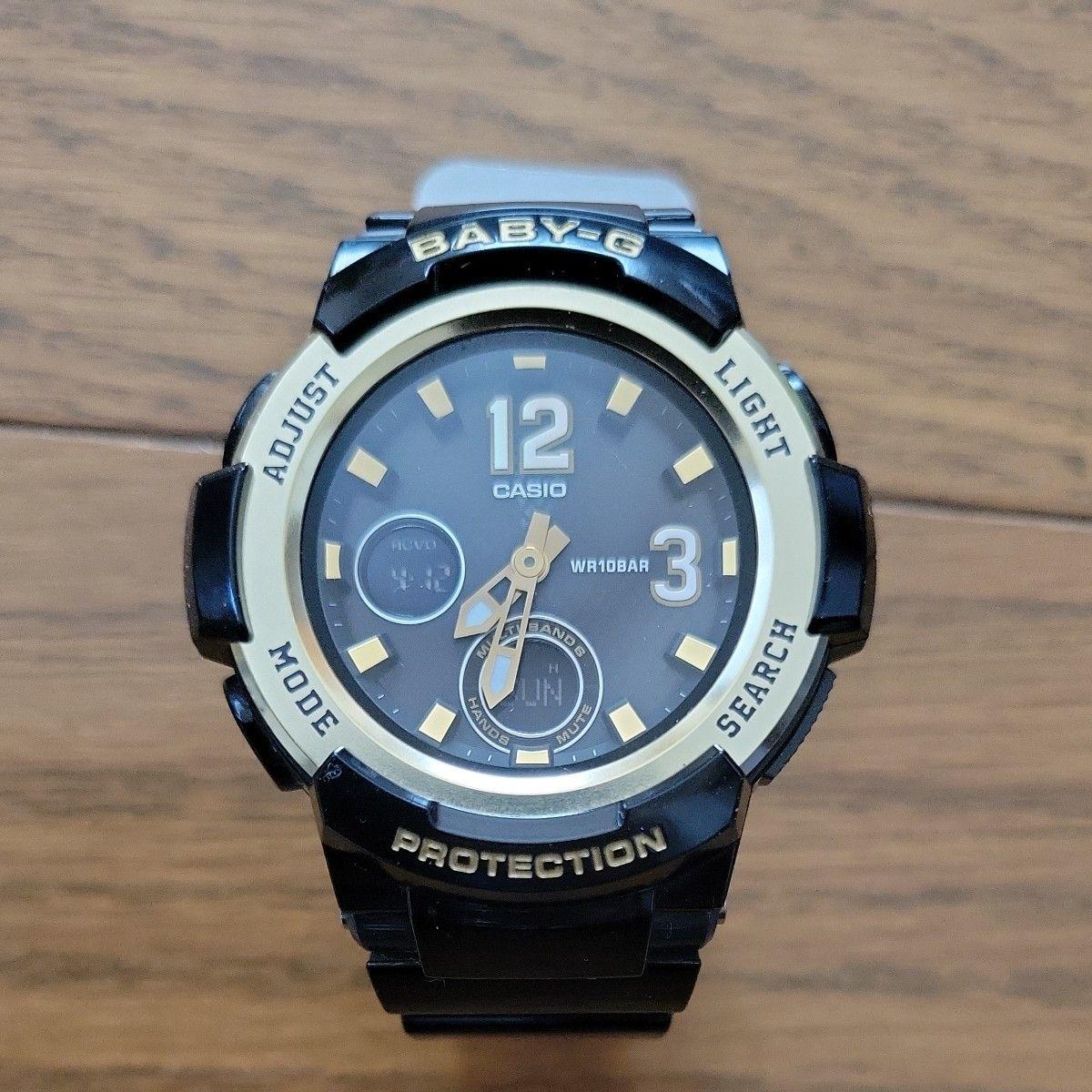 CASIO BABY-G BGA-2100 Radio Tough Solar Ana-Digi Watch Black/Gold