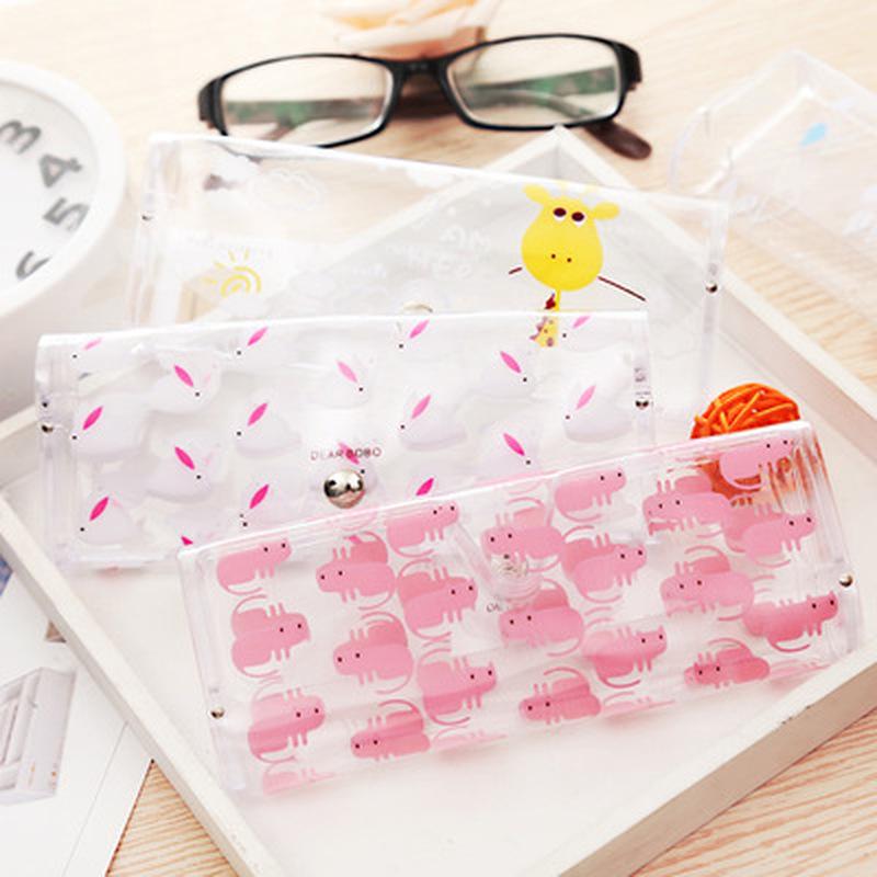 Cute Cartoon Animal Eyeglasses Box Sunglasses Case Clear Glasses Storage