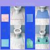 Disposable Ushaped Toilet Seat Cover With Waterproof Nonwoven Fabric For Bathroom Hygiene