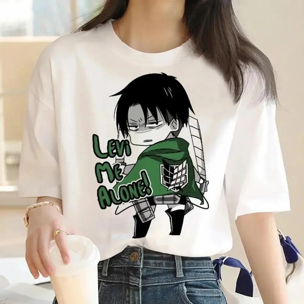 Japanese Anime Attack On Titan Graphic Print Harajuku T Shirt Casual Fashion Short Sleeve T-Shirt Women Graphic T Shirts
