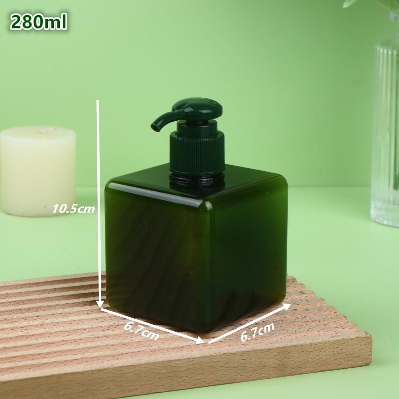 100-650Ml Square Bathroom Soap Dispensers Refillable Shampoo Shower Gel Holder Portable Travel Dispenser Empty Bath Pump Bottle