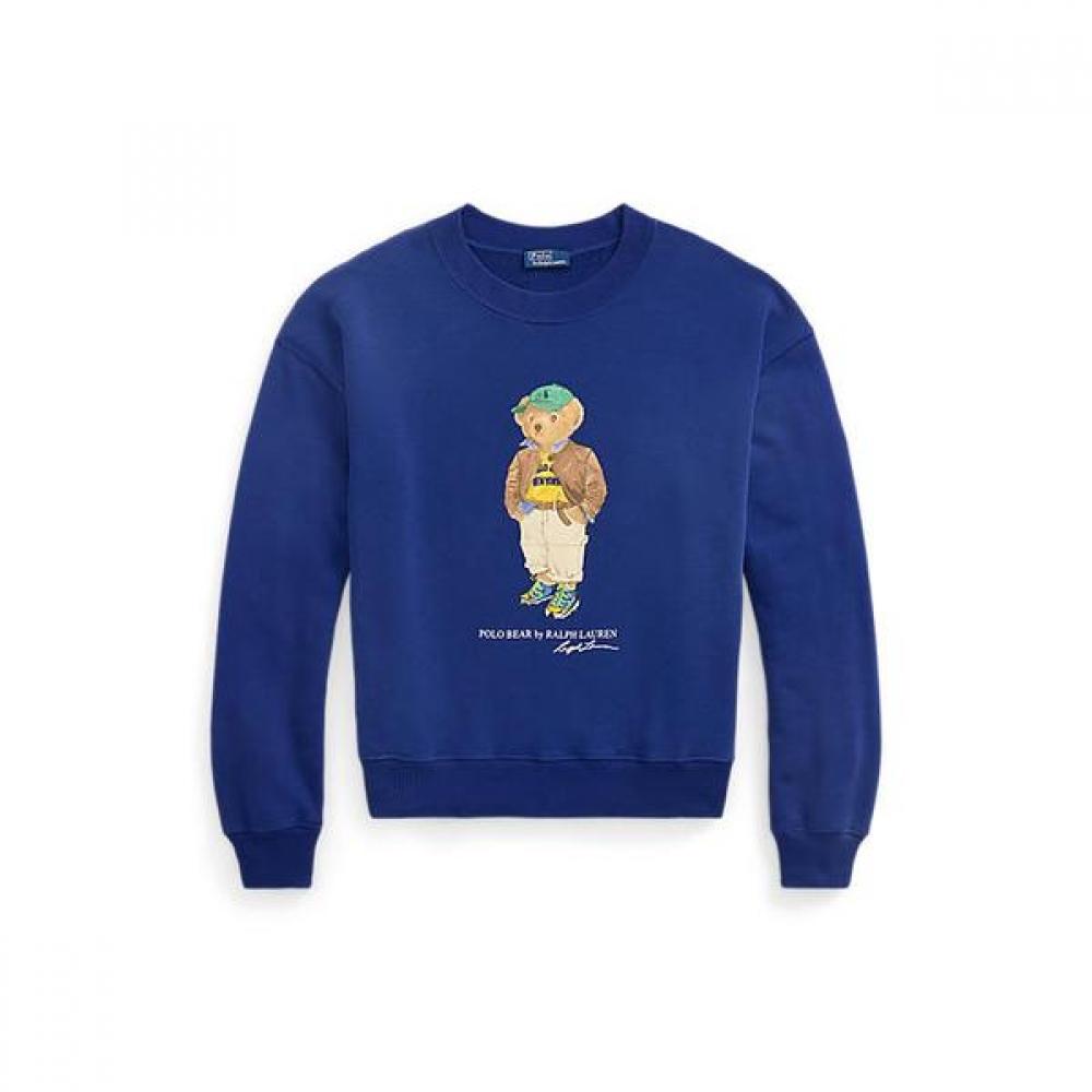 Polo Ralph Lauren Women S Lightweight Fleece Crewneck Polo Bear Wmpokninfb20845400 XS