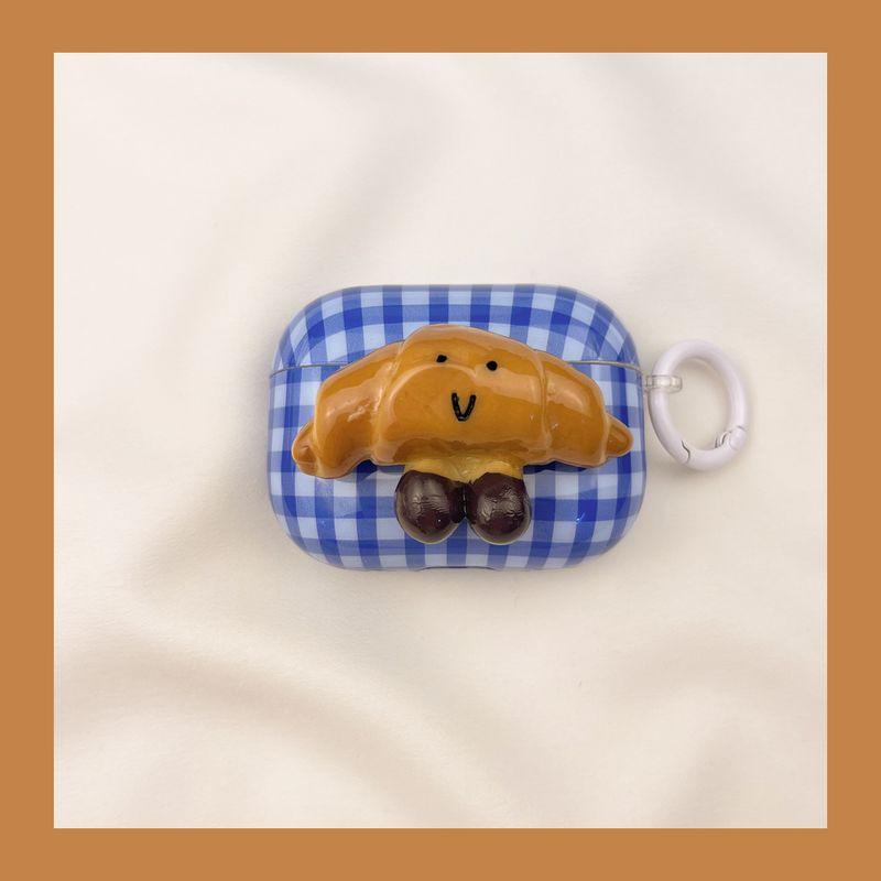 

Case Airpod3 Applicable to Apple Pro Earphone Case Second Generation Wireless Bluetooth Third Generation Aipods2 Generation Fourth Generation 5 Boxes Airpods 3 [Blue check horn bag] send Hook