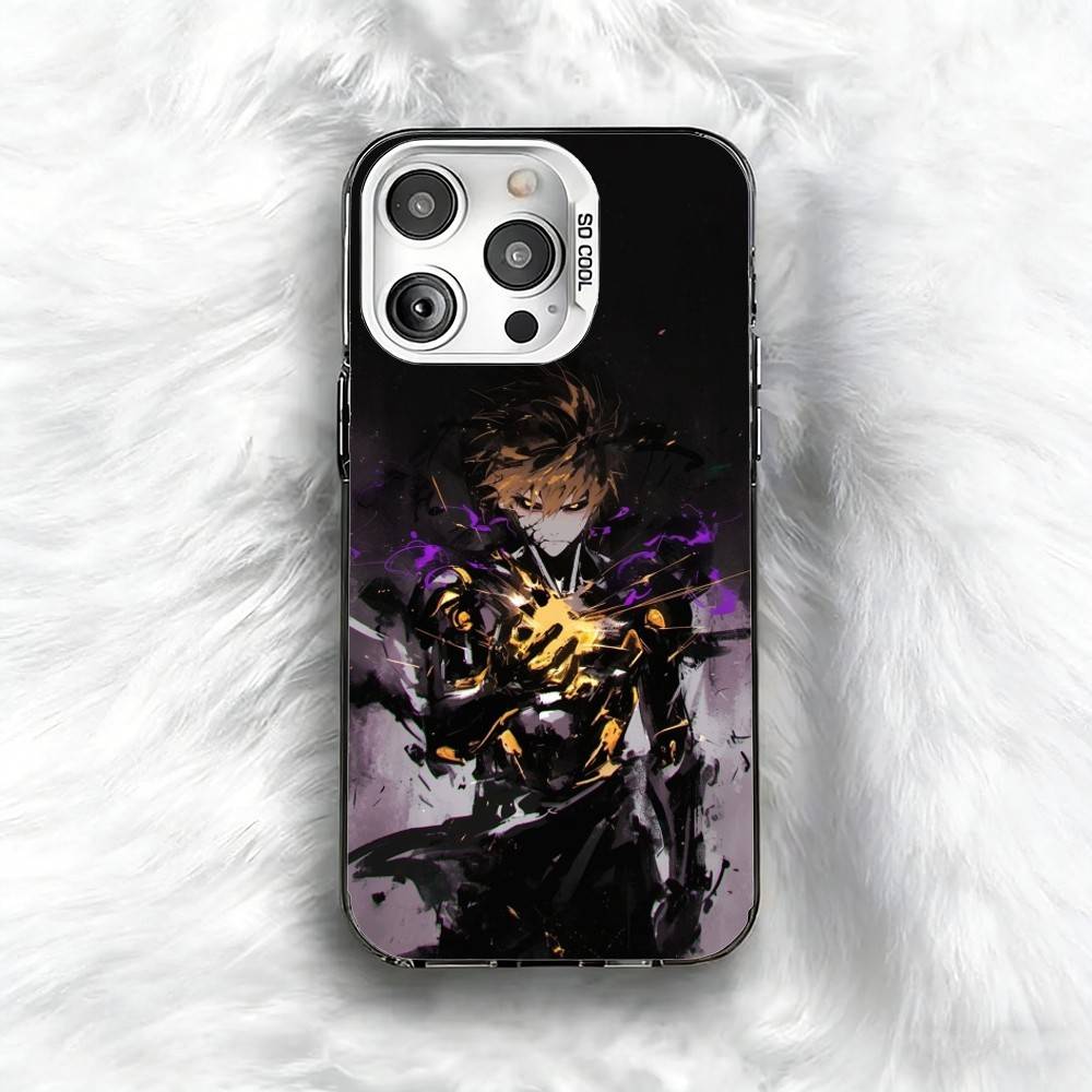 

O-One Punch Man G-Genos Phone Case For iPhone 16 17 15 14 12 13 Pro Max Black Color Shockproof Cover iPhone14Pro