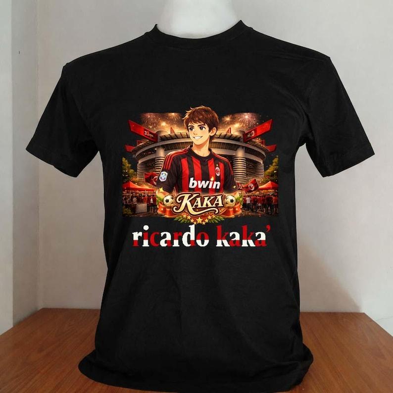 kaka t-shirt milan black color cartoon version M