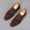 Fashion New Fashion Men's Charm Pointed Suede Leather Oxford Flats Casual Shoes Male Homecoming Wedding Dress Prom Zapatillas Hombre