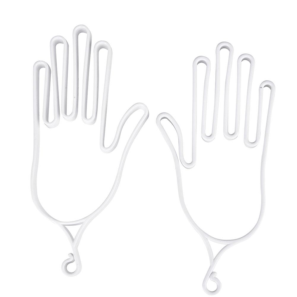 2Pcs Multipurpose Plastic Golf Gloves Keeper Support Stretcher Accessory Equipment(White)