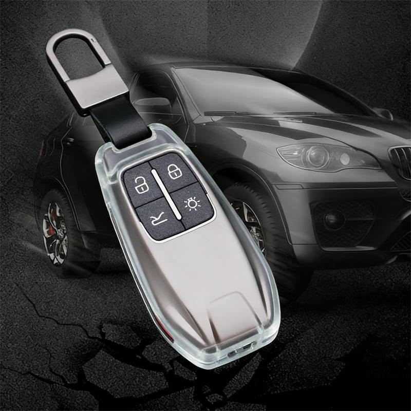 Alloy Car Smart Remote Key Case Fob Cover Protector Holder Shell for Ferrari F430 488 458 F12 Roma 812 F8 Keychain Accessories MQ6
