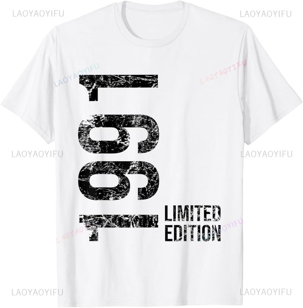 Vintage Limited Edition 35th Birthday Gifts Men Women 35 Years Old 1991 TShirt Cotton Graphic T Shirts Short Sleeve Camiseta