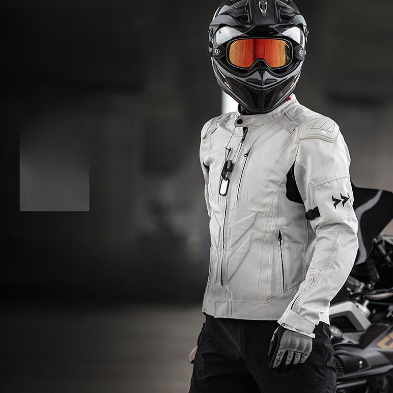 Motorcycle Riding Suits, Road Protection Racing Suits, Summer Breathable Motorcycle Equipment, Men's Jacket Sets