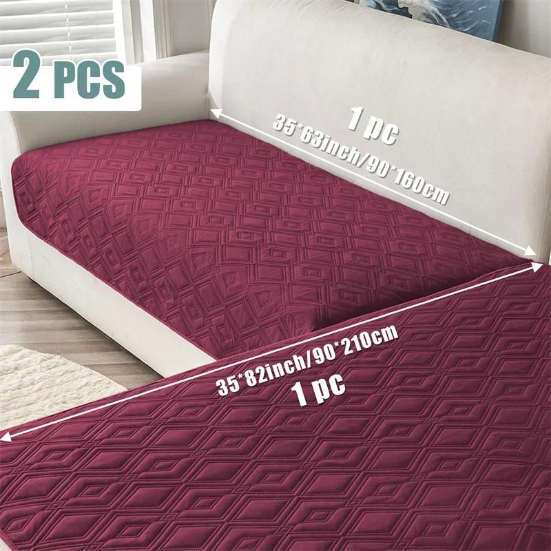 2pcs Non-Slip Dog Sofa Covers L Shape Pet Sofa Mat Dogs Bed Cover Mattress Protectors Furniture Couch Cover for Living Room 90x160 and 90x210cm 5600₽