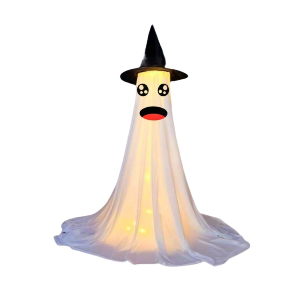 With Witch Hat Halloween Yard Ghost Ornaments Luminous LED Glow Specter Ornament  Outdoor Garden