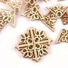 50pcs Wooden Ornament Book Corner Protector DIY Crafts Home Decoration Box Book Scrapbook Album Corner Wood Slices