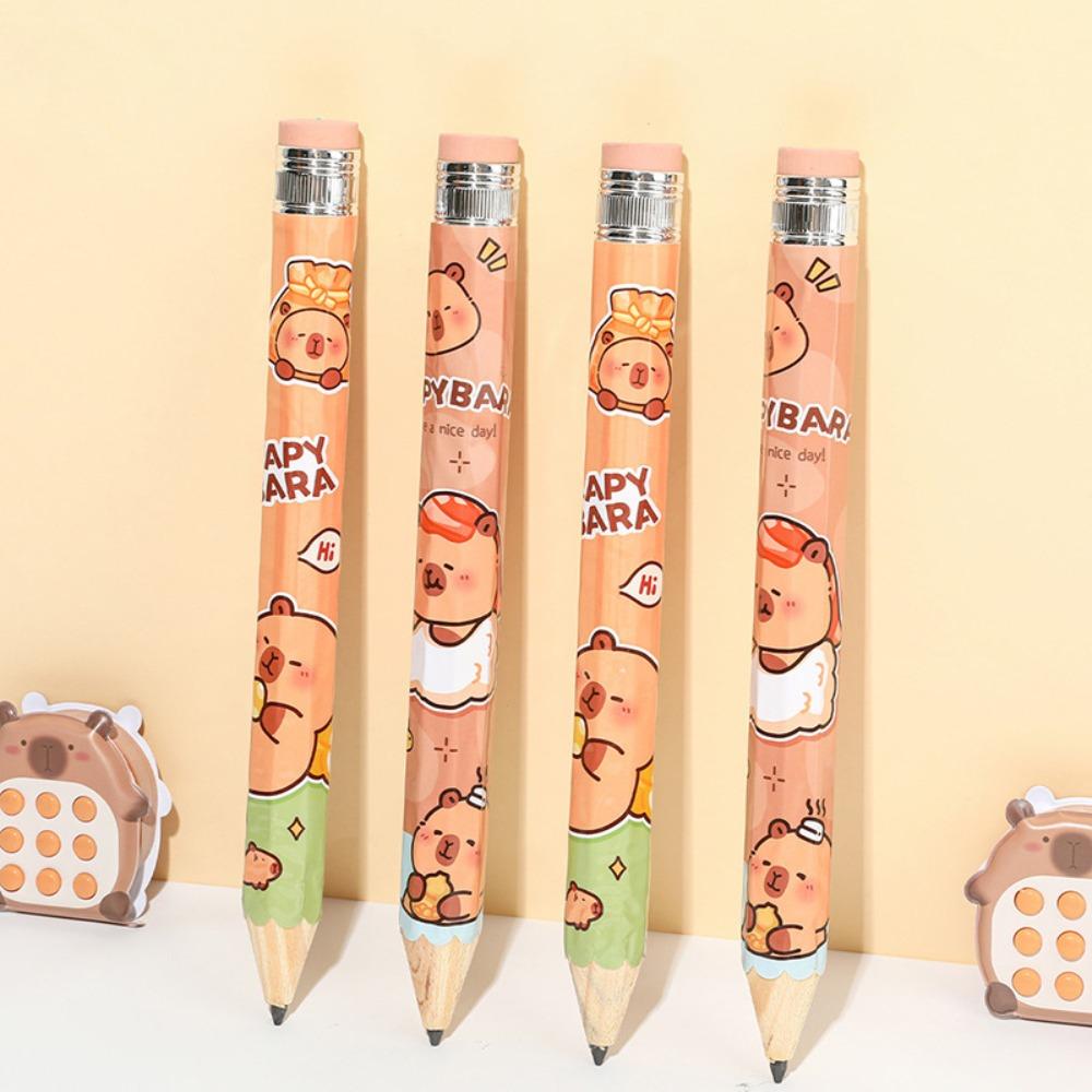with Eraser Large Pencil Wooden Huge Pencil Creative Giant Pencil Students Stationery Supplies